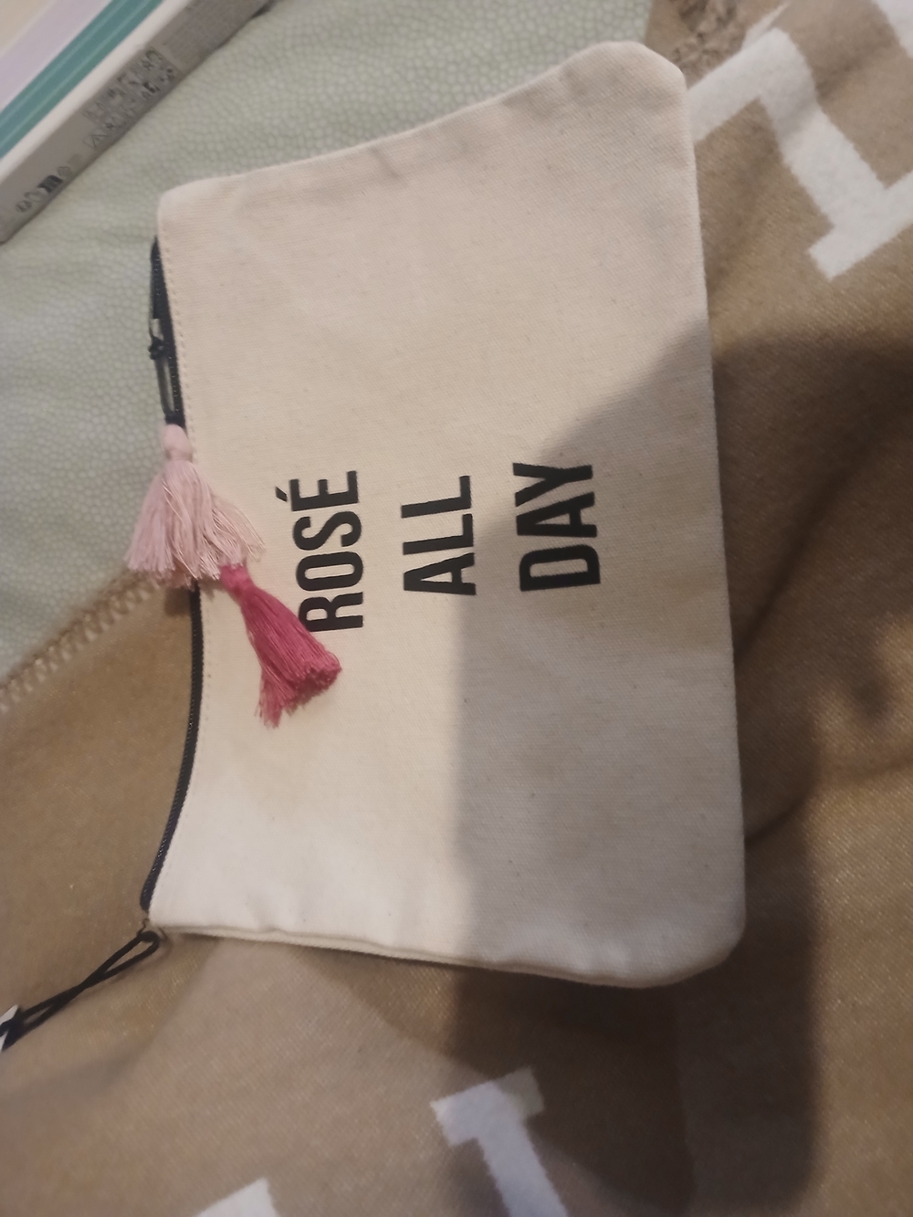 Canvas Tassel Pouch - Rose All Day By Fallon & Royce